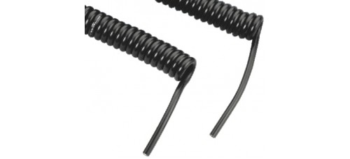 Cable de microfono en espiral, Ø 5 mm